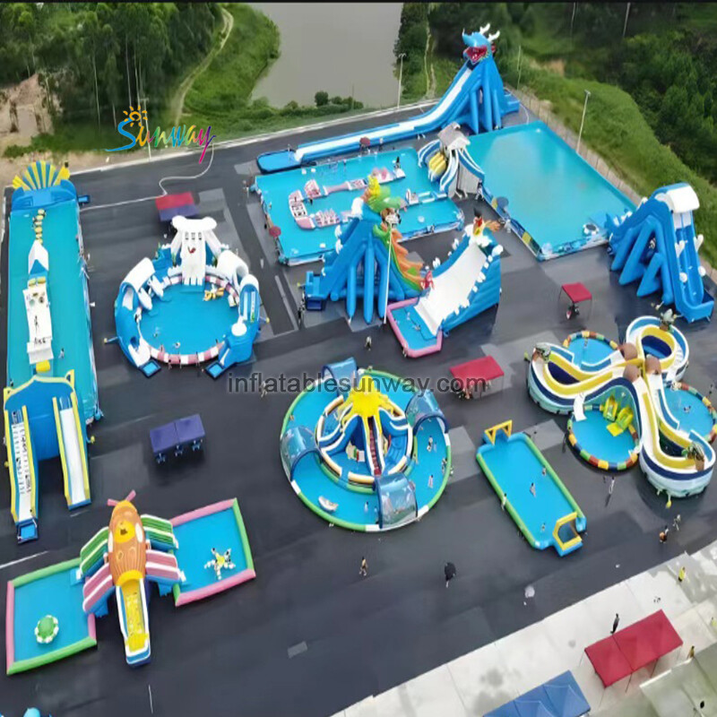 Inflatable water park